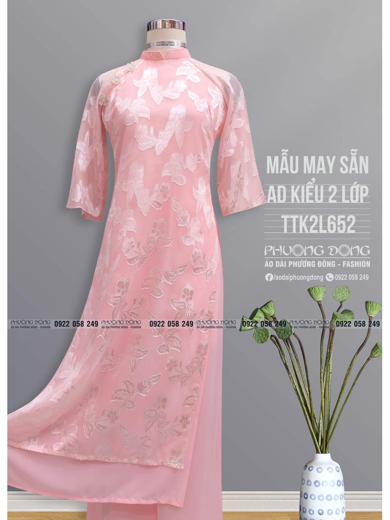 Áo Dài Phom Trẻ 2 Lớp 4 Tà TTK2L652